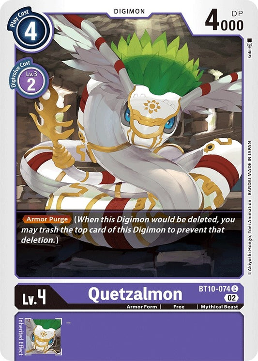 Image for Quetzalmon (BT10-074 C) (BT10) - Digimon Card Game