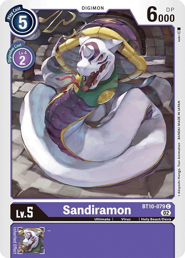 Image for Sandiramon (BT10-079 C) (BT10) - Digimon Card Game