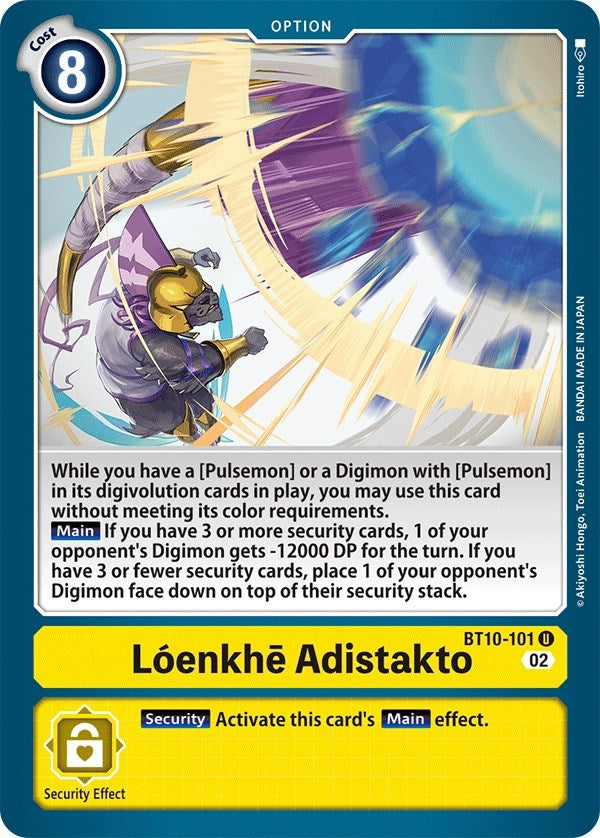 Image for Loenkhe Adistakto (BT10-101 U) (BT10) - Digimon Card Game