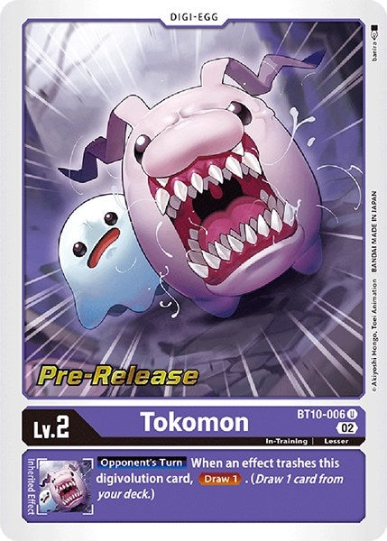Image for Tokomon (BT10-006 U) (BT10_PR) - Digimon Card Game