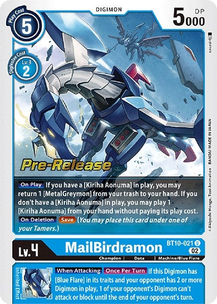 Image for MailBirdramon (BT10-021 U) (BT10_PR) - Digimon Card Game