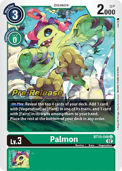 Image for Palmon (BT10-046 U) (BT10_PR) - Digimon Card Game