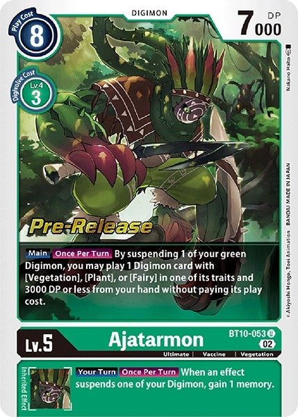 Image for Ajatarmon (BT10-053 U) (BT10_PR) - Digimon Card Game