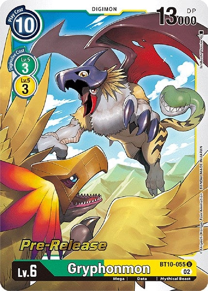Image for Gryphonmon (BT10-055 U) (BT10_PR) - Digimon Card Game