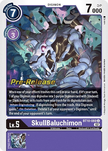 Image for SkullBaluchimon (BT10-080 U) (BT10_PR) - Digimon Card Game