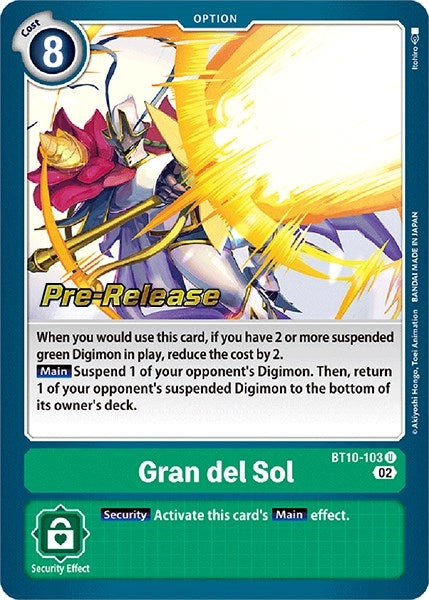 Image for Gran del Sol (BT10-103 U) (BT10_PR) - Digimon Card Game