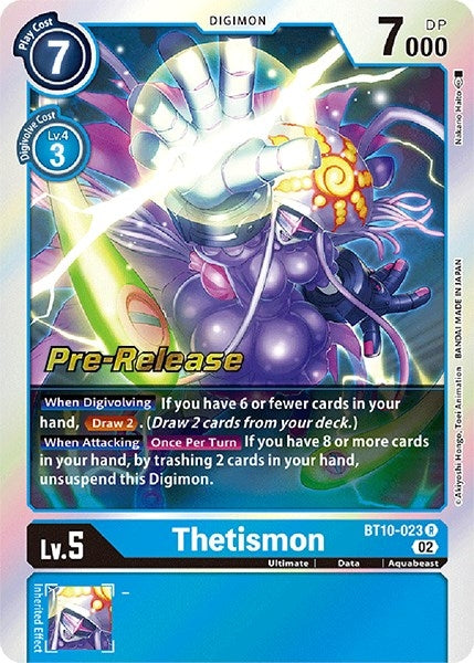 Image for Thetismon (BT10-023 R) (BT10_PR) - Digimon Card Game