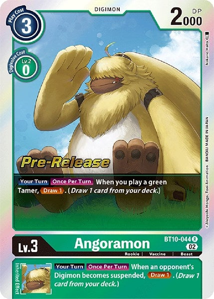Image for Angoramon (BT10-044 R) (BT10_PR) - Digimon Card Game