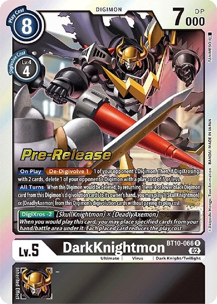 Image for DarkKnightmon (BT10-066 R) (BT10_PR) - Digimon Card Game