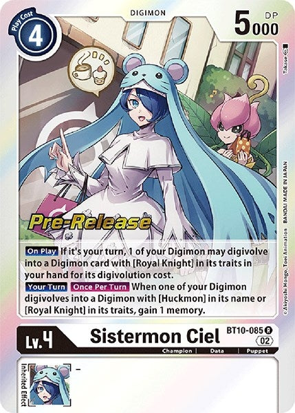 Image for Sistermon Ciel (BT10-085 R) (BT10_PR) - Digimon Card Game