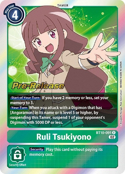 Image for Ruli Tsukiyono (BT10-091 R) (BT10_PR) - Digimon Card Game