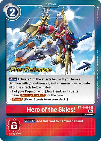 Image for Hero of the Skies! (BT10-095 R) (BT10_PR) - Digimon Card Game