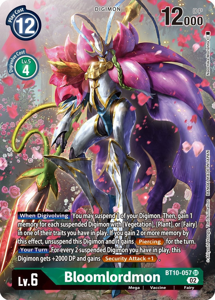 Image for Bloomlordmon (Alternate Art) (BT10-057 SR) (BT10) - Digimon Card Game