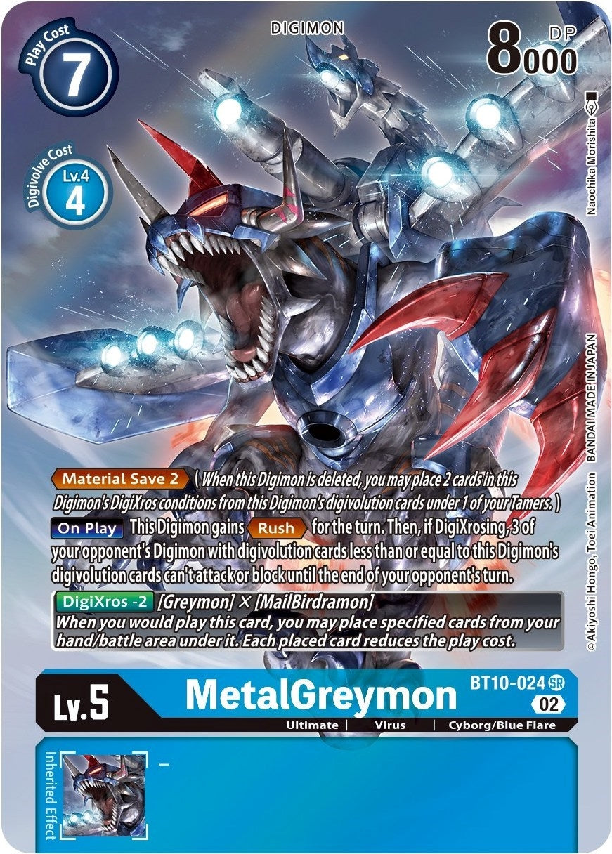 Image for MetalGreymon (Alternate Art) (BT10-024 SR) (BT10) - Digimon Card Game