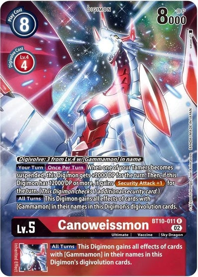 Image for Canoweissmon (Alternate Art) (BT10-011 R) (BT10) - Digimon Card Game