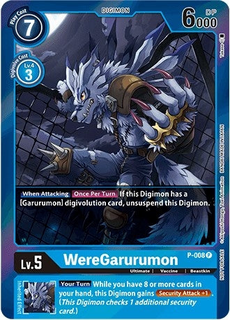 Image for WereGarurumon (Gift Box 2022) (P-008 P) (D-PR) - Digimon Card Game
