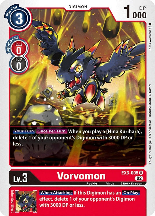 Image for Vorvomon (EX3-005 U) (EX03) - Digimon Card Game