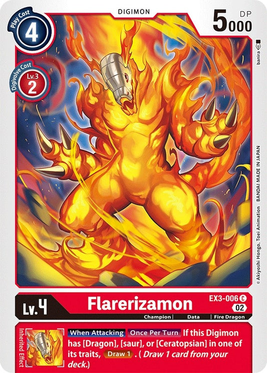Image for Flarerizamon (EX3-006 C) (EX03) - Digimon Card Game