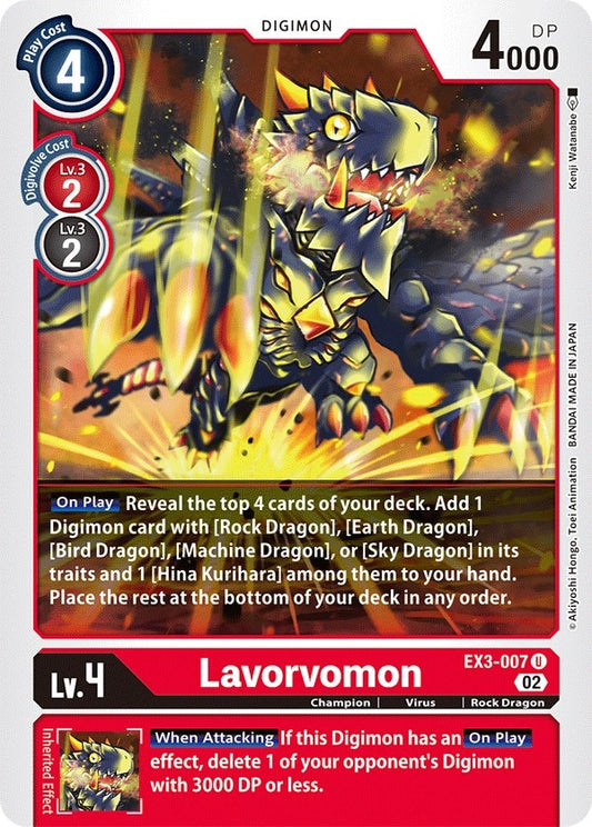 Image for Lavorvomon (EX3-007 U) (EX03) - Digimon Card Game