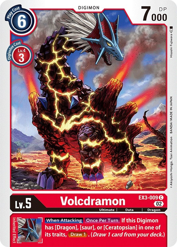 Image for Volcdramon (EX3-009 C) (EX03) - Digimon Card Game