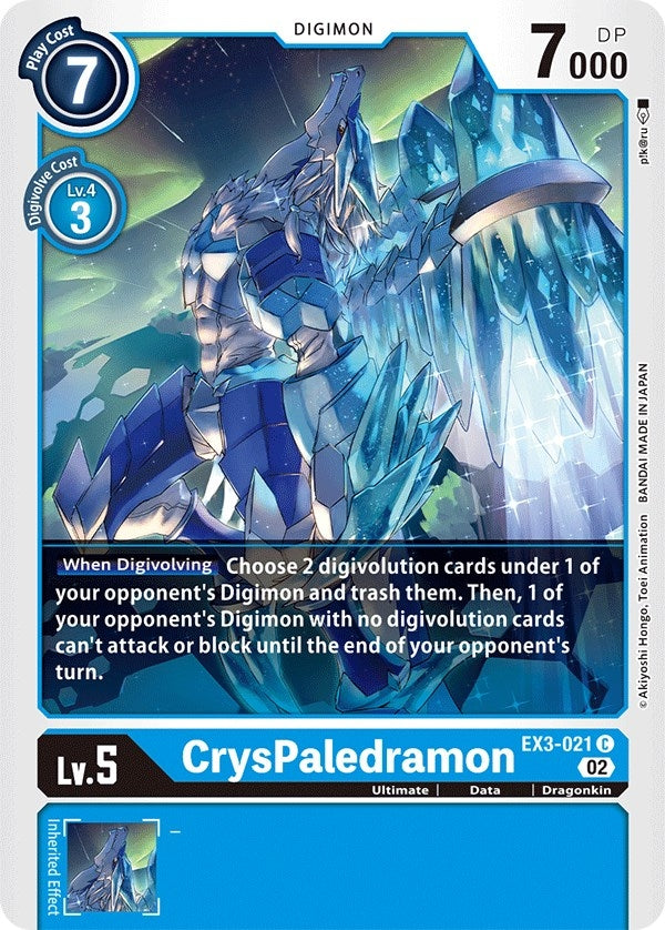 Image for CrysPaledramon (EX3-021 C) (EX03) - Digimon Card Game