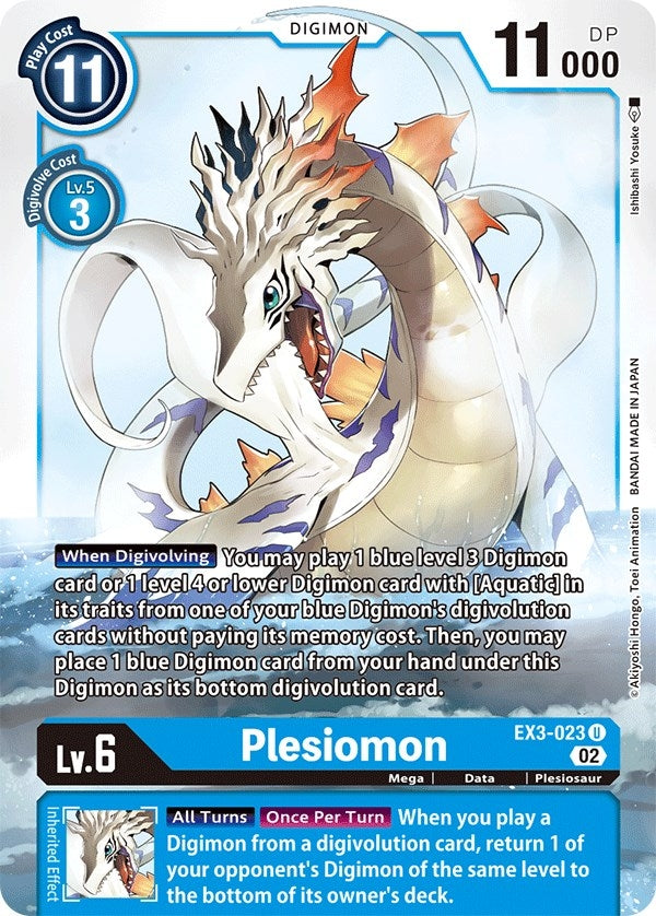 Image for Plesiomon (EX3-023 U) (EX03) - Digimon Card Game