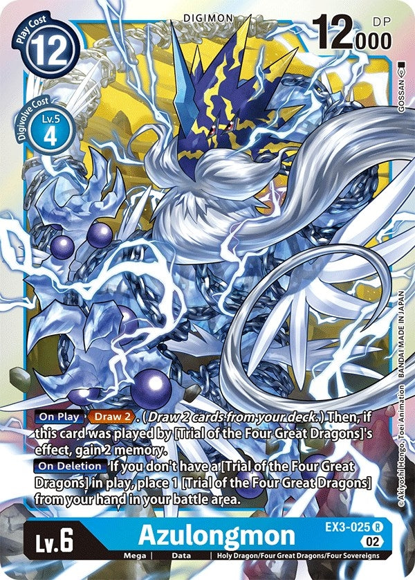 Image for Azulongmon (EX3-025 R) (EX03) - Digimon Card Game