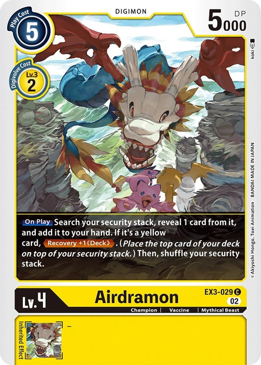 Image for Airdramon (EX3-029 C) (EX03) - Digimon Card Game