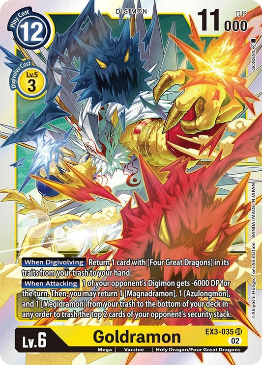 Image for Goldramon (EX3-035 SR) (EX03) - Digimon Card Game