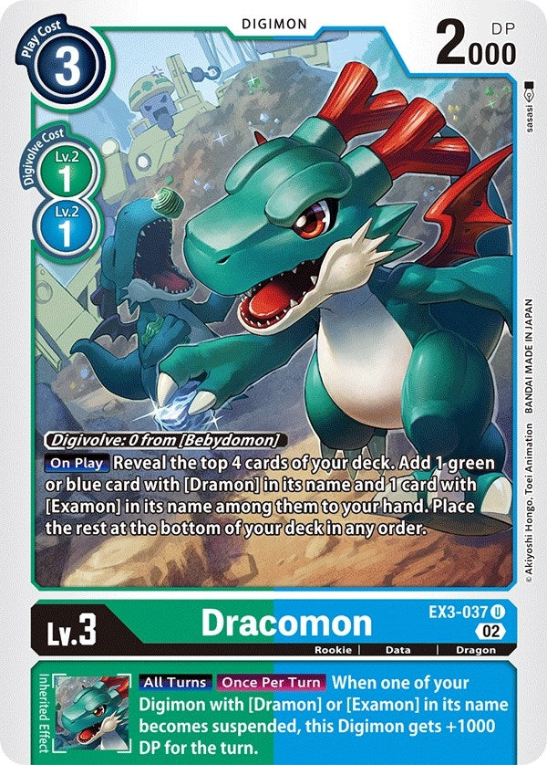 Image for Dracomon (EX3-037 U) (EX03) - Digimon Card Game
