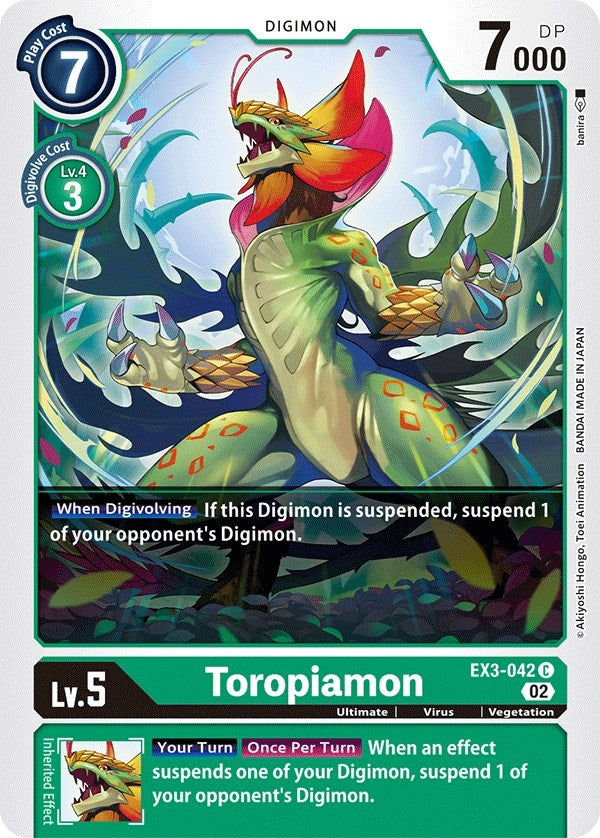 Image for Toropiamon (EX3-042 C) (EX03) - Digimon Card Game