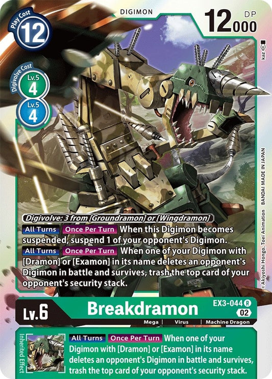 Image for Breakdramon (EX3-044 R) (EX03) - Digimon Card Game