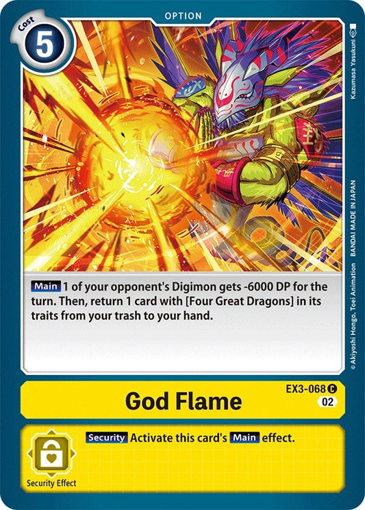 Image for God Flame (EX3-068 C) (EX03) - Digimon Card Game