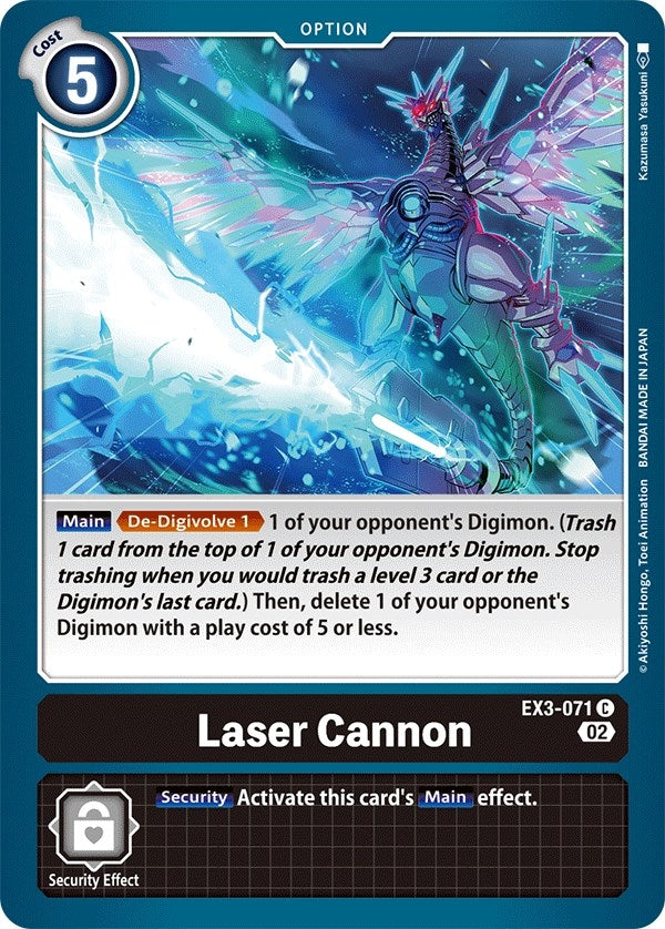 Image for Laser Cannon (EX3-071 C) (EX03) - Digimon Card Game