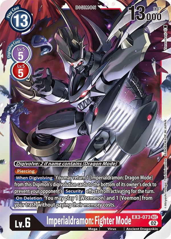 Image for Imperialdramon: Fighter Mode (EX3-073 SEC) (EX03) - Digimon Card Game