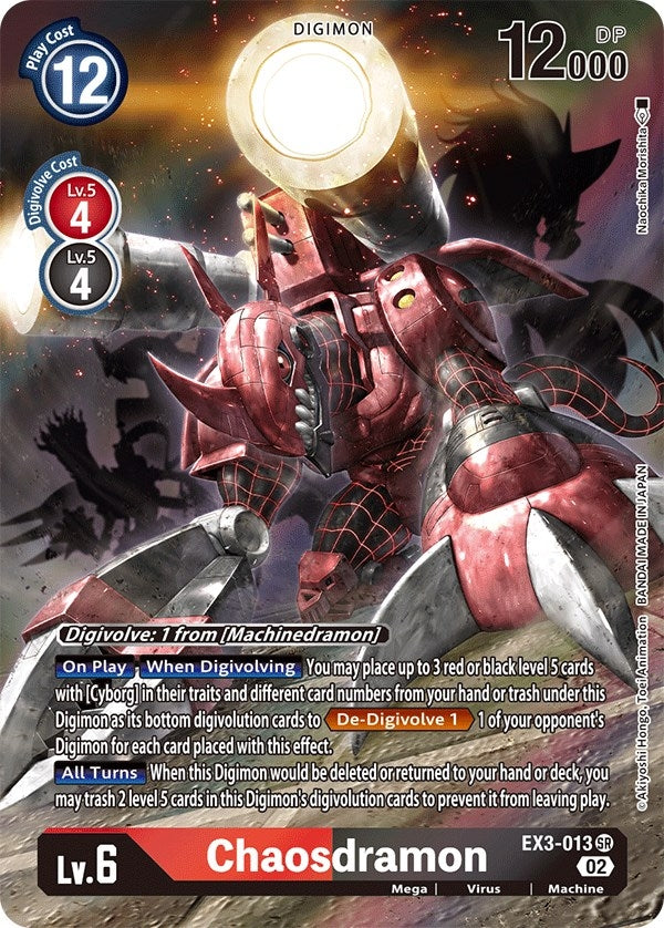 Image for Chaosdramon (Alternate Art) (EX3-013 SR) (EX03) - Digimon Card Game