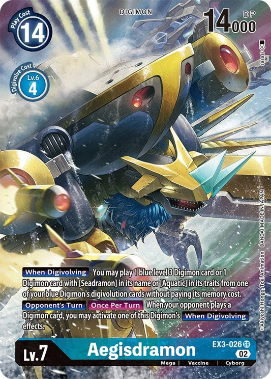 Image for Aegisdramon (Alternate Art) (EX3-026 SR) (EX03) - Digimon Card Game