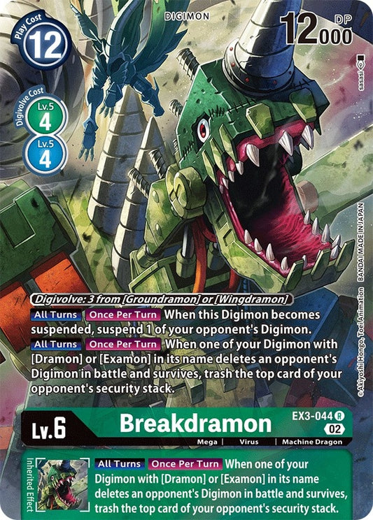 Image for Breakdramon (Alternate Art) (EX3-044 R) (EX03) - Digimon Card Game