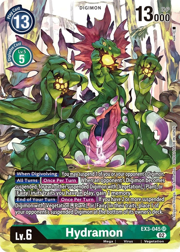 Image for Hydramon (Alternate Art) (EX3-045 SR) (EX03) - Digimon Card Game