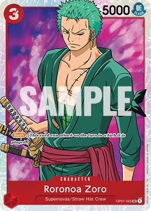 Image for Roronoa Zoro (025) (OP01-025) (OP01) - One Piece Card Game