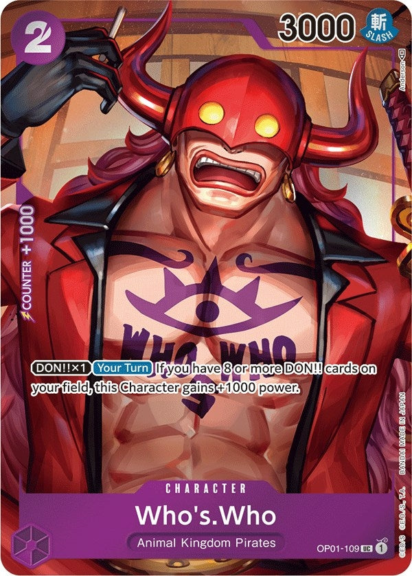 Image for Who's.Who (Box Topper) (OP01-109) (OP01) - One Piece Card Game