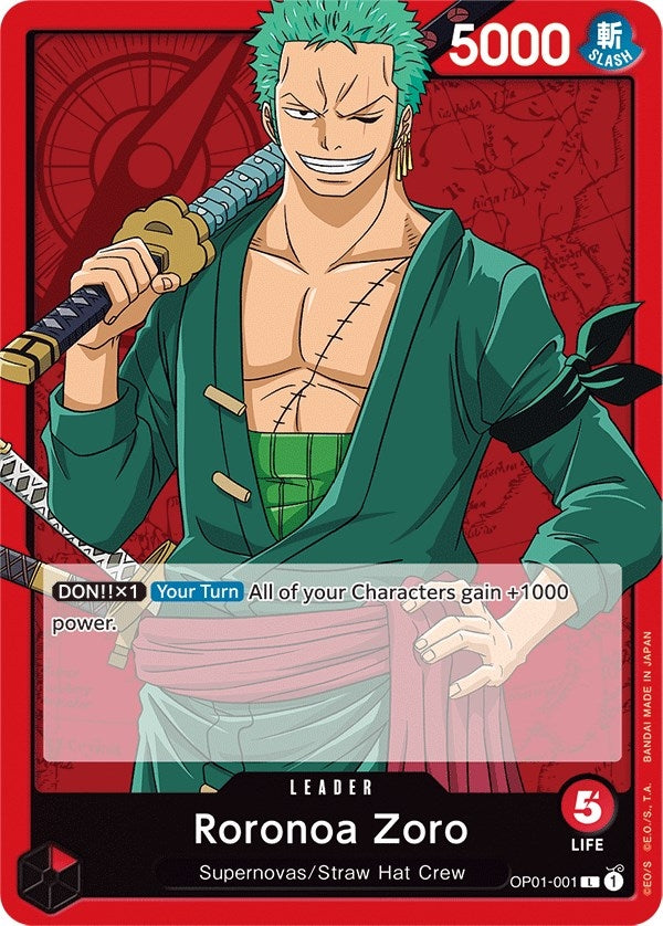 Image for Roronoa Zoro (001) (OP01-001) (OP01) - One Piece Card Game
