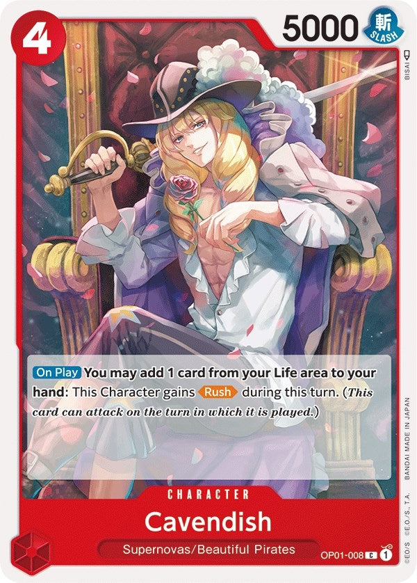 Image for Cavendish (OP01-008) (OP01) - One Piece Card Game