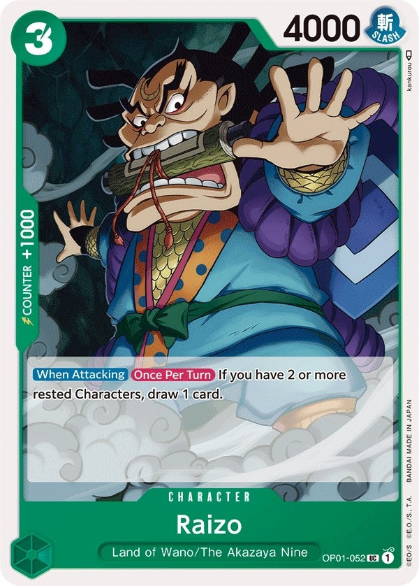 Image for Raizo (OP01-052) (OP01) - One Piece Card Game