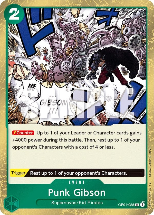 Image for Punk Gibson (OP01-058) (OP01) - One Piece Card Game