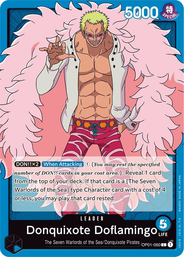 Image for Donquixote Doflamingo (060) (OP01-060) (OP01) - One Piece Card Game