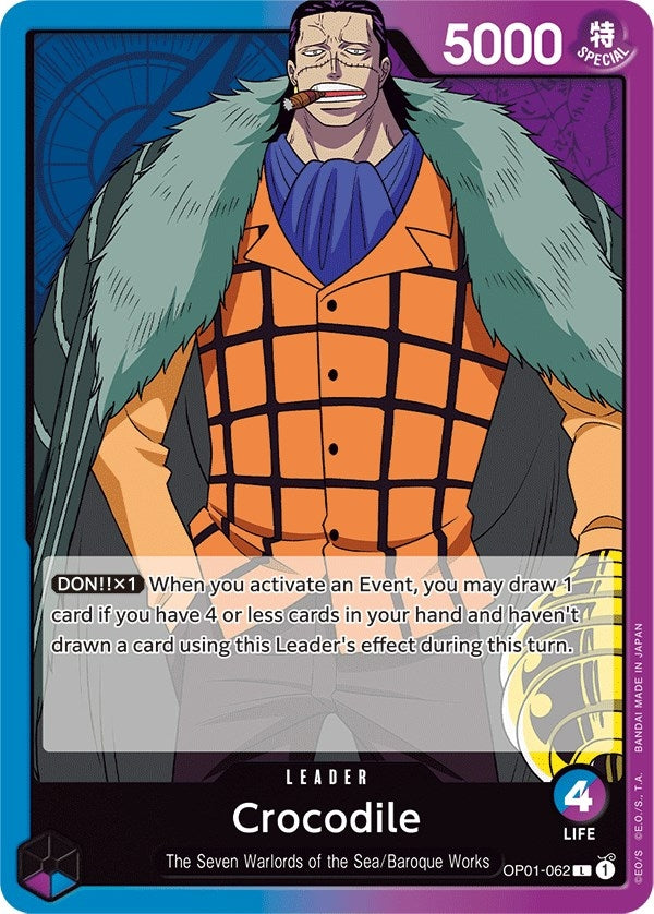 Image for Crocodile (062) (OP01-062) (OP01) - One Piece Card Game