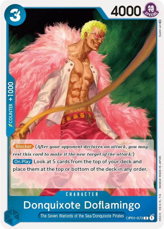 Image for Donquixote Doflamingo (073) (OP01-073) (OP01) - One Piece Card Game