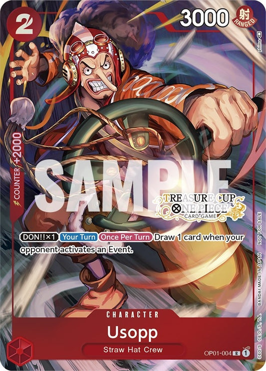 Image for Usopp - OP01-004 (Treasure Cup) (OP01-004) (OP-PR) - One Piece Card Game