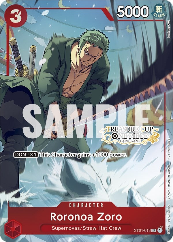 Image for Roronoa Zoro - ST01-013 (Treasure Cup) (ST01-013) (OP-PR) - One Piece Card Game